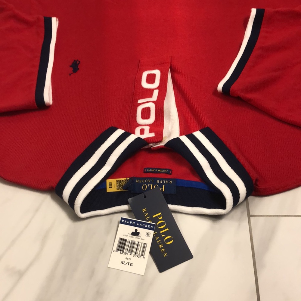 NWT Men’s Polo Ralph Lauren Custom Slim Fit Polo - Picture 4 of 5